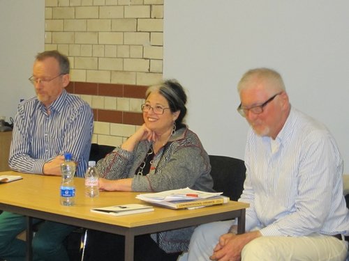 Panel discussion, Kilkenny, Ireland with Neil Read (left) and Henry Pim (right)