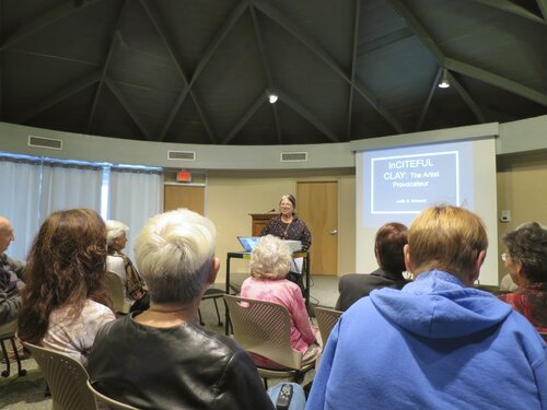 “Inciteful Clay” lecture at Foosaner Museum, 2014