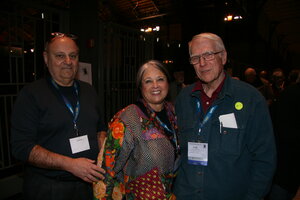 with Marty Schwartz and Val Cushing at NCECA 2010, Philadelphia