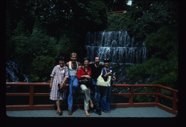 with Howard Kottler and Patti Warashina at World Craft Conference, Tokyo, Japan, 1978