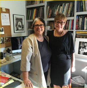 with Marta Nagy, Fulbright visiting artist from Budapest to NYU, 2015