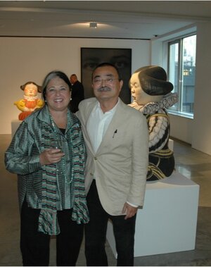 with Akio Takamori, 2009